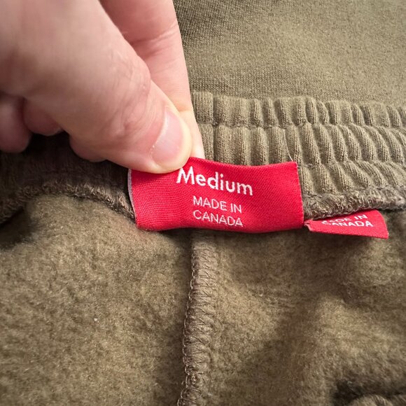 Supreme SS22 Small Box Sweatshort Olive Brown size Medium - Picture 5 of 6